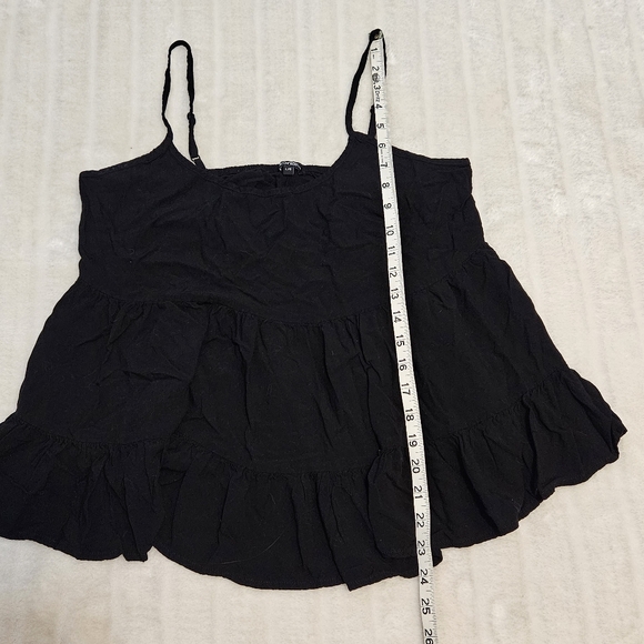 George Babydoll Style Ruffled Tank Top - Picture 8 of 11